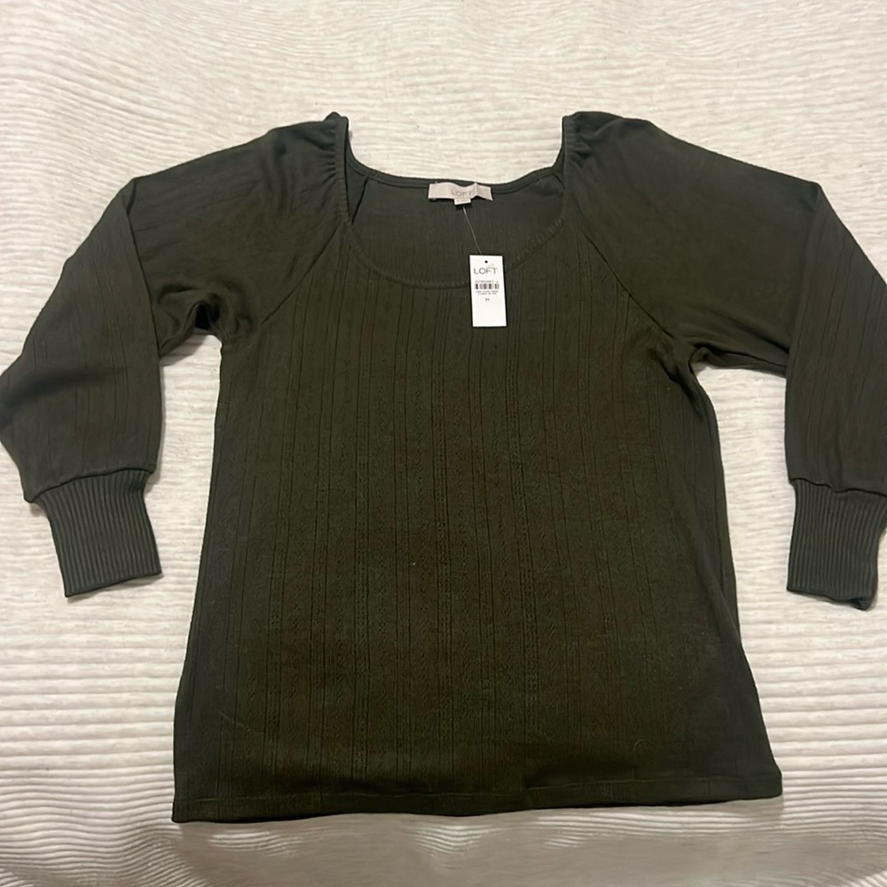 Woman’s Loft Olive green sweater size M
